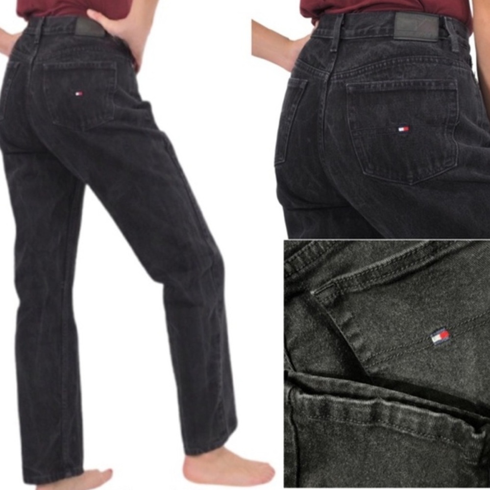 VINTAGE Tommy Hilfiger Black High Waisted Mom Jean
